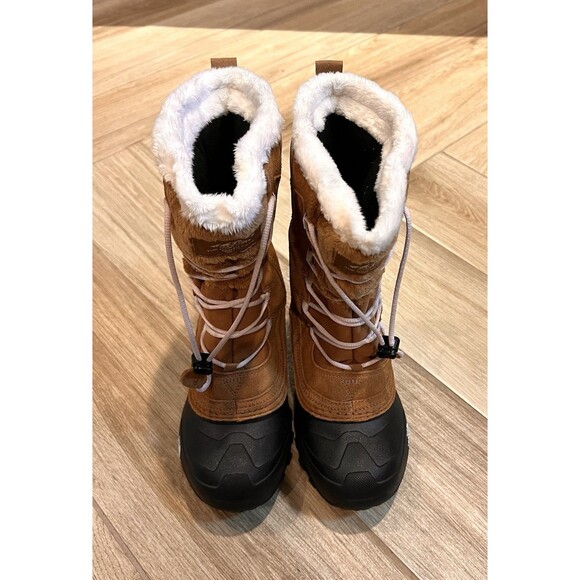 The North Face Shellista Lace Girls 3Y Toasted Brown Waterproof Boots - Picture 1 of 6